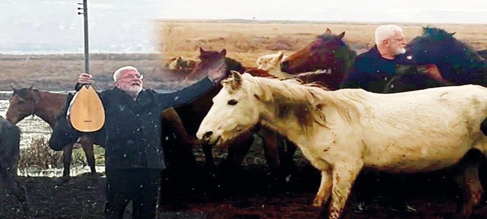 Klip çekiminde korkutan kaza