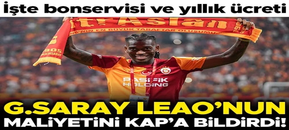 Galatasaray, Rafael Leao’nun maliyetini KAP’a bildirdi!